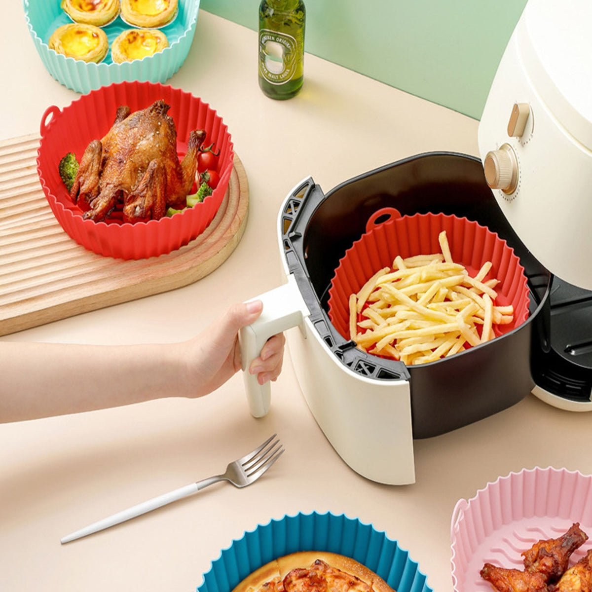 CLEAN FRYER™ | CESTA DE SILICONA PARA FREIDORA DE AIRE