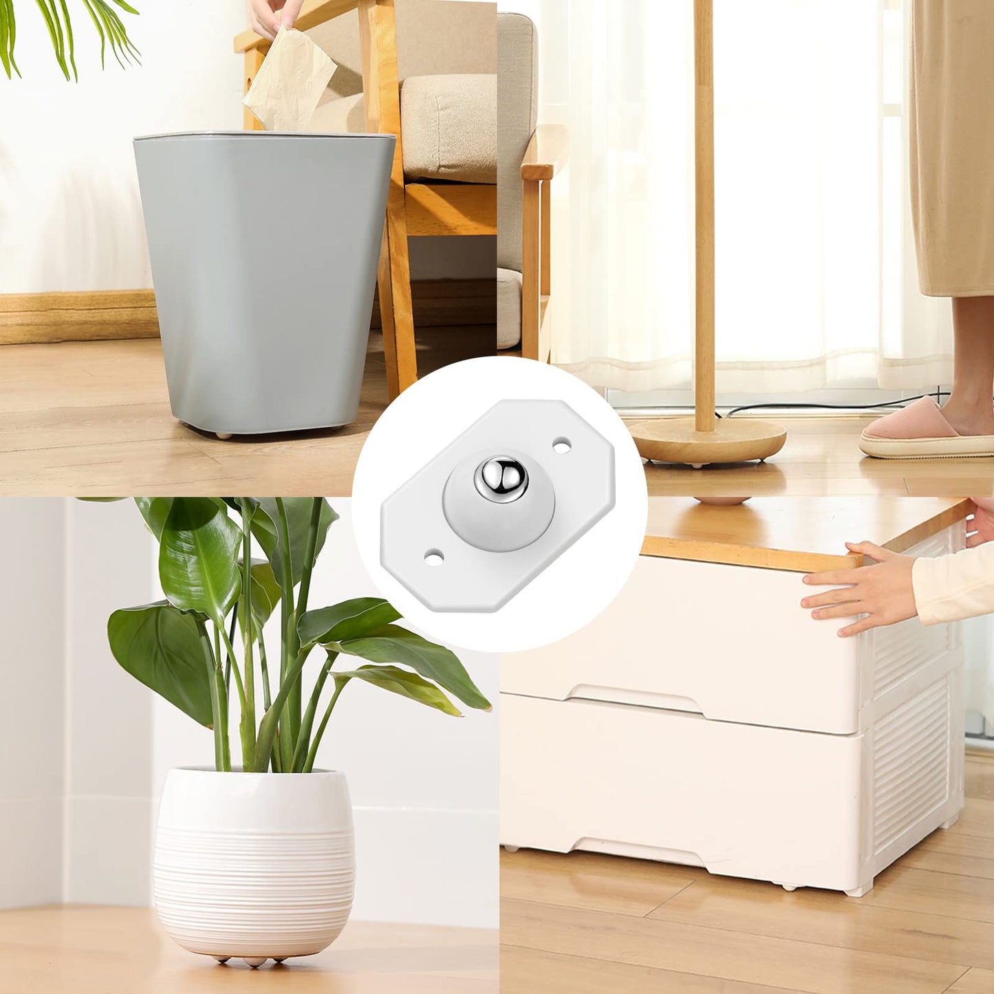 WHEELE™ | MINI RUEDAS GIRATORIAS AUTOADHESIVAS 360°