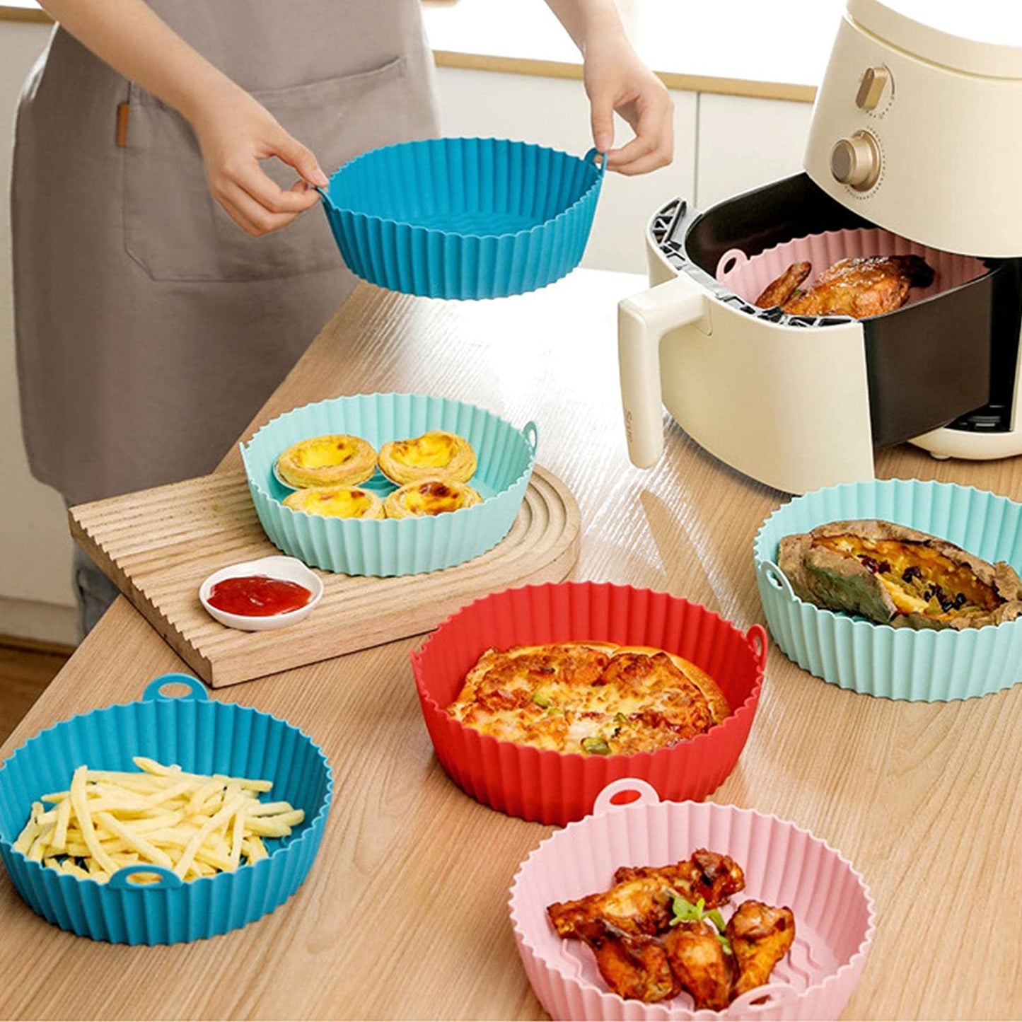 COMPLETE FRYER™ | JUEGO DE ACCESORIOS DE SILICONA PARA FREIDORA DE AIRE