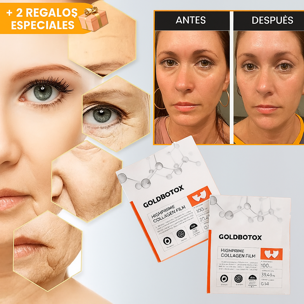 HIGHPRIME™ GOLDBOTOX | KIT DE COLÁGENO, ÁCIDO HIALURÓNICO Y EFECTO BOTOX